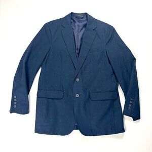 LL Bean Mens Cotton Blazer Jacket Navy Blue Sz 40 Reg Suit Sports Coat